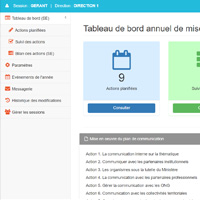 Application web de suivi et d'évaluation des actions de communication